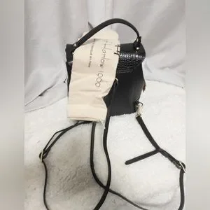 House of harlow 1960 black leather crystal stud backpack House of Harlow 1960 Backpack Convert. Med Black Leather  main image 4